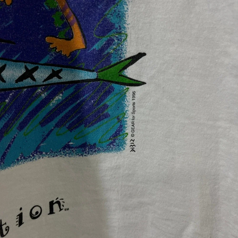 Vintage 1996 Carnival Cruise Line Fascination T-Shirt Gear For‎ Sports White L